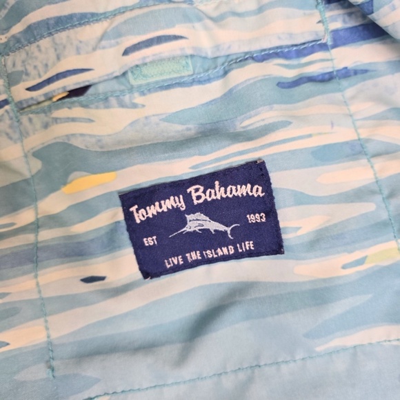 TOMMY BAHAMA- Mens XXL 9” Inseam Water Swim Zip Baja Ripple Effect-  Brief Lined - Picture 6 of 10